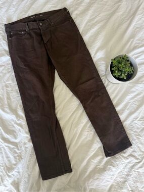 Old Navy Slim Straight Jeans in Brown